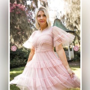 Short Whimsical Dress in Blush New with Tags!